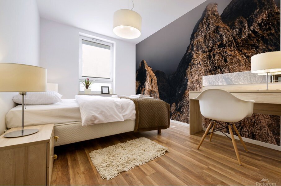 mountains landscape nature forest Mural print