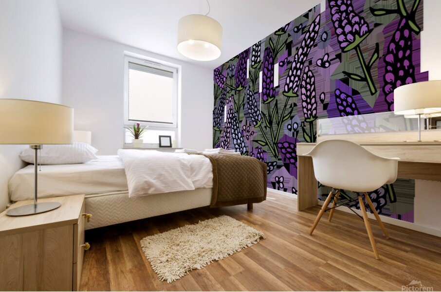 lavender isolated substance Mural print