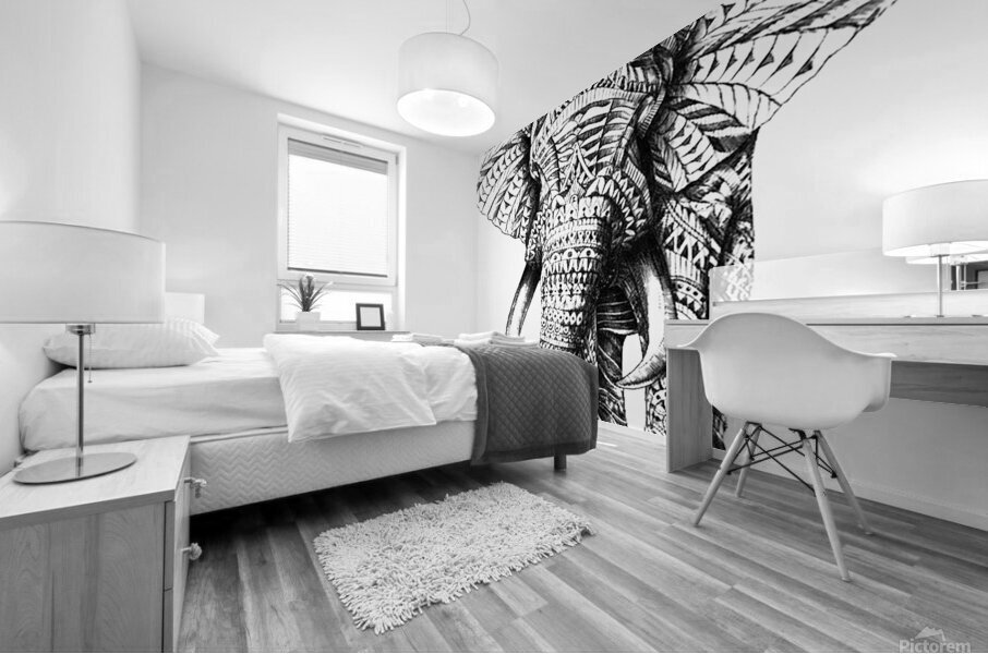 Elephant Mural print