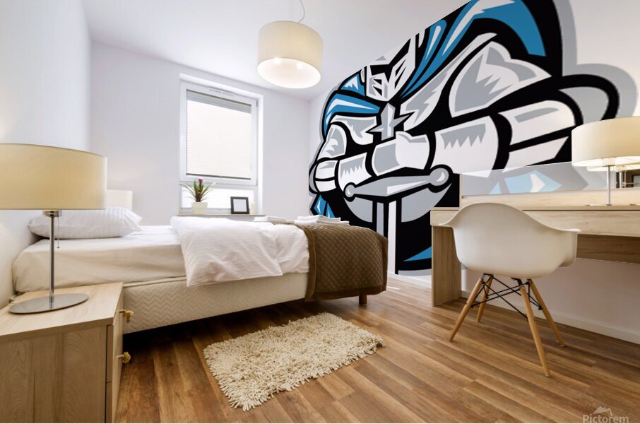 knight sword Mural print