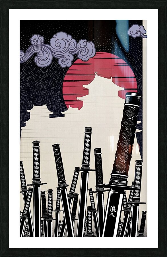 champloo samurai swords Picture Frame print