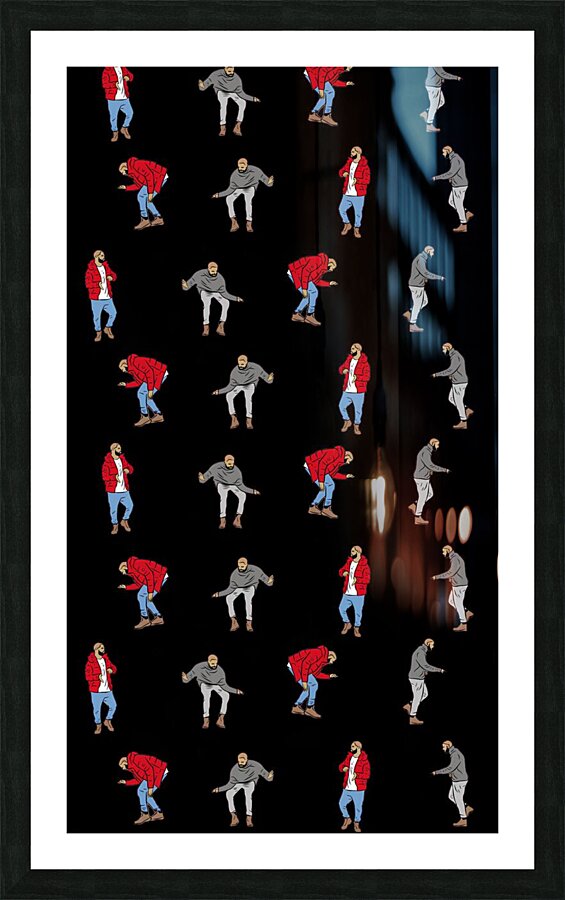 Dancing Drake dancing rapper Picture Frame print