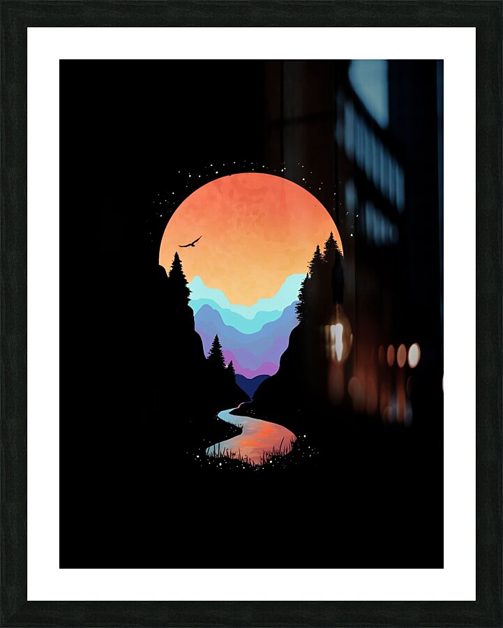 Moonlight aesthetic Picture Frame print