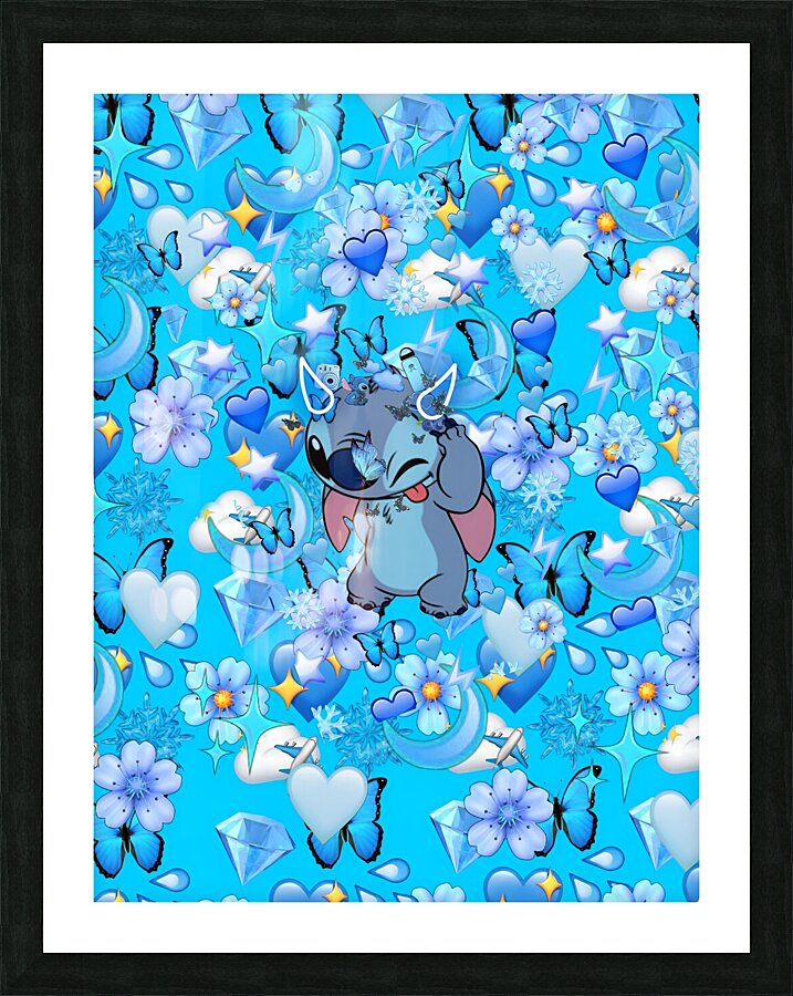 stitch aesthetic Picture Frame print
