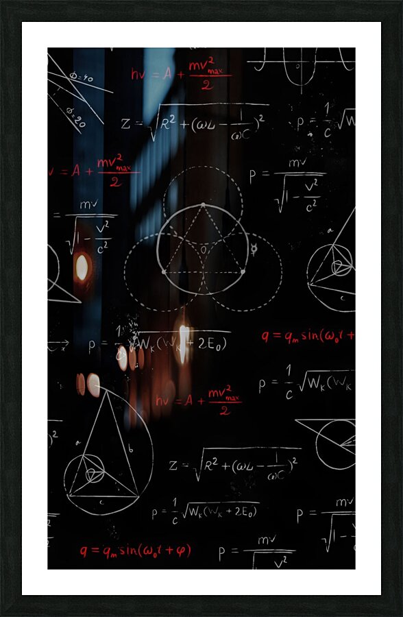 Math board Picture Frame print