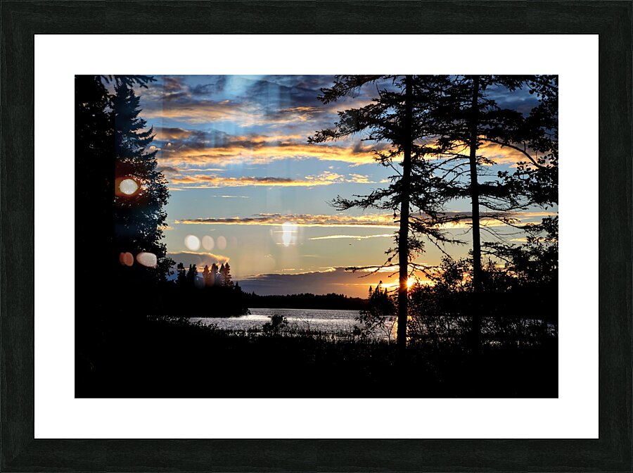 sunset landscape colors Picture Frame print