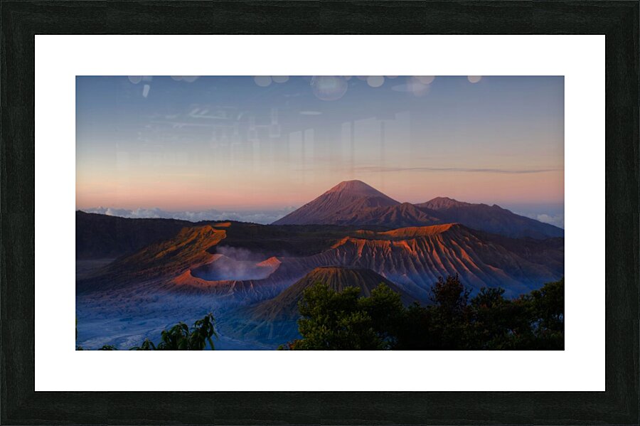 mountains volcano landscape Picture Frame print