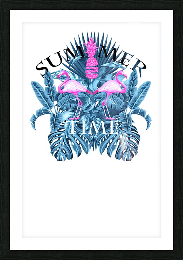 tropical summer time Picture Frame print