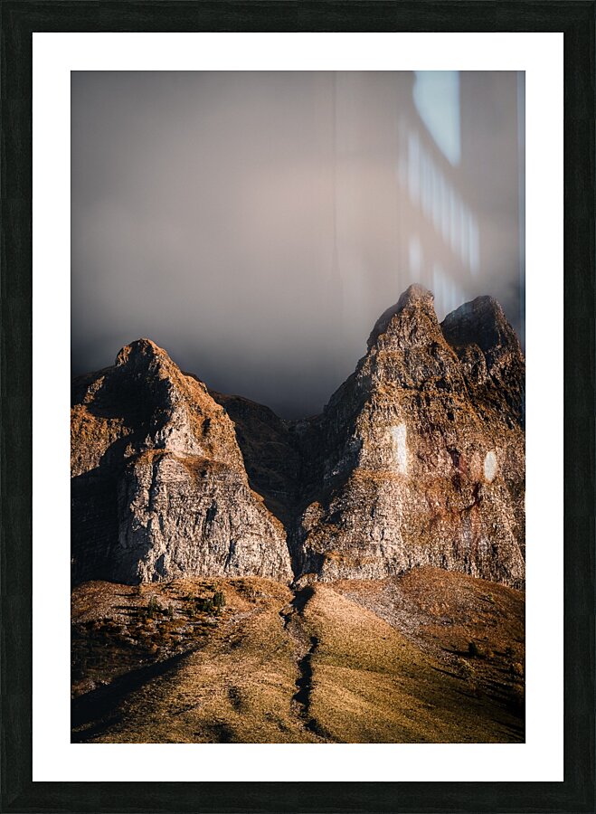 mountains landscape nature forest Picture Frame print