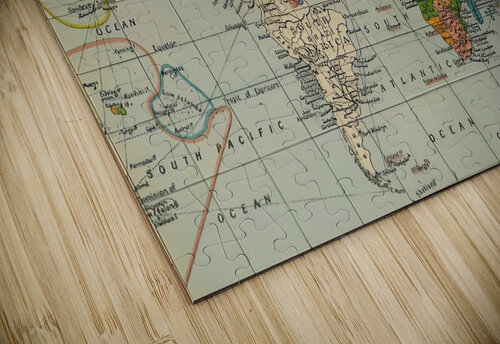 vintage world map Adriart puzzle
