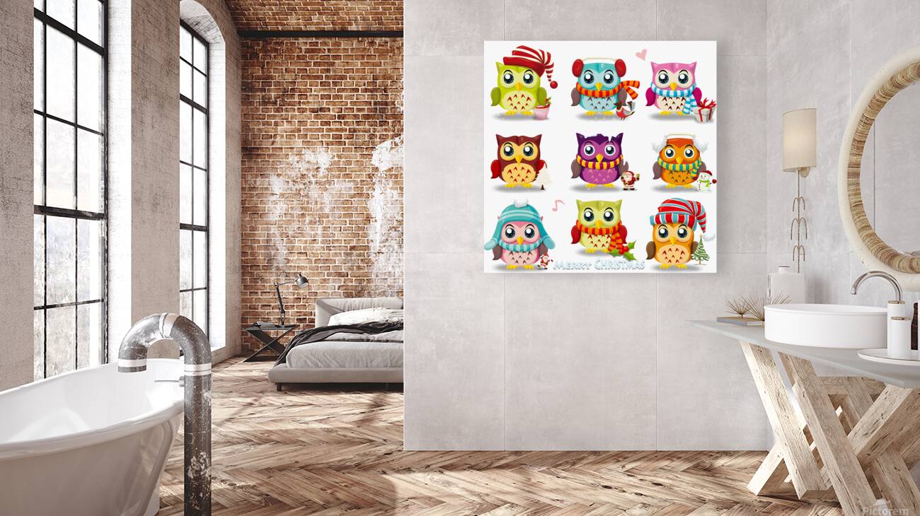 cartoon cute owl vector Reproduction