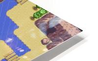 Pixel Map game HD Metal print