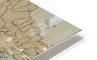 vintage world map HD Metal print