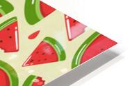 cute watermelon seamless pattern HD Metal print