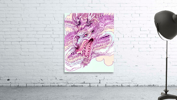 vaporwave dragon japan Wall Preview