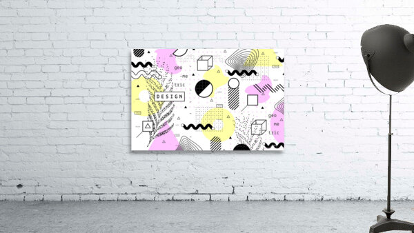 graphic design geometric background Wall Preview