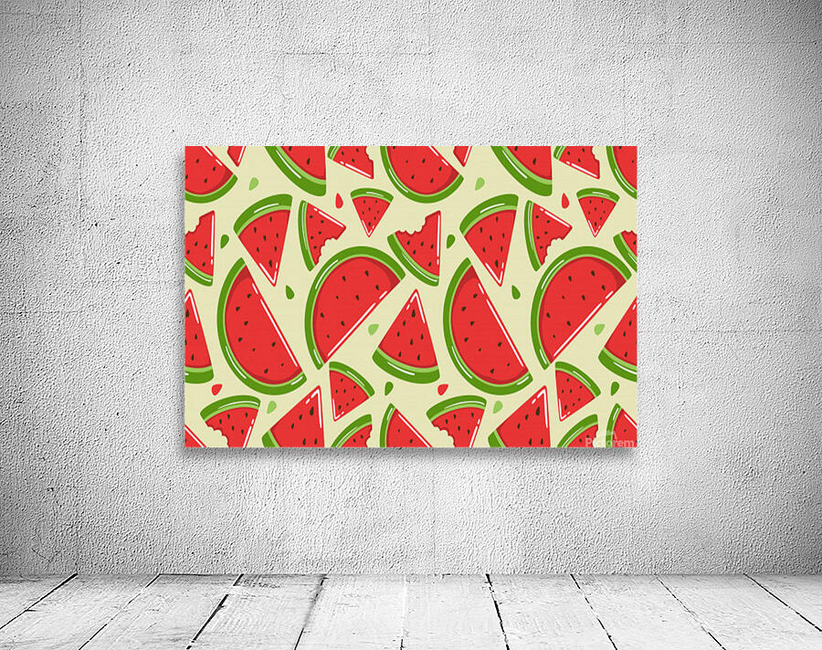 cute watermelon seamless pattern Wall Preview