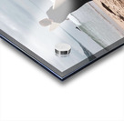 Three Surfers at Malibu with Text Acrylic print