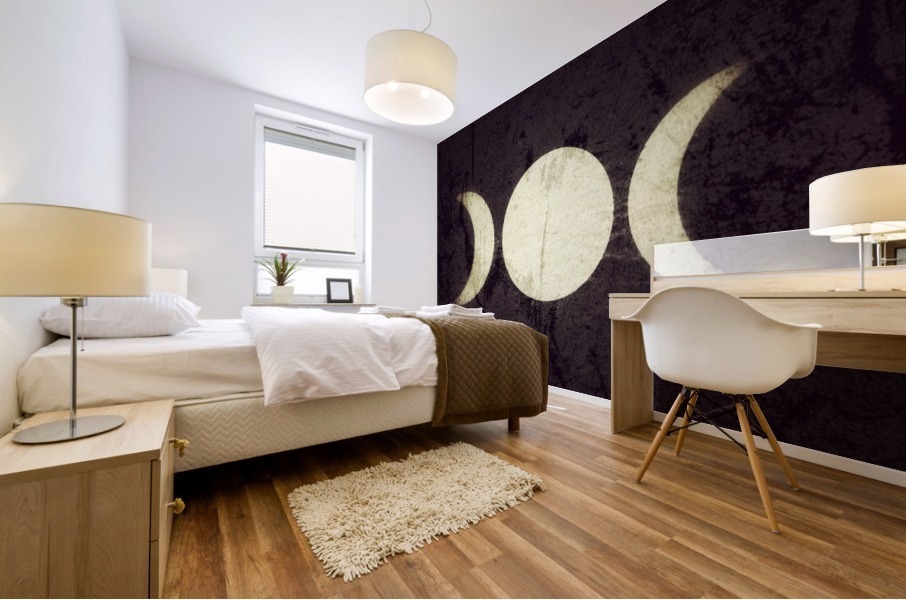 Triple Moon Goddess  Mural print