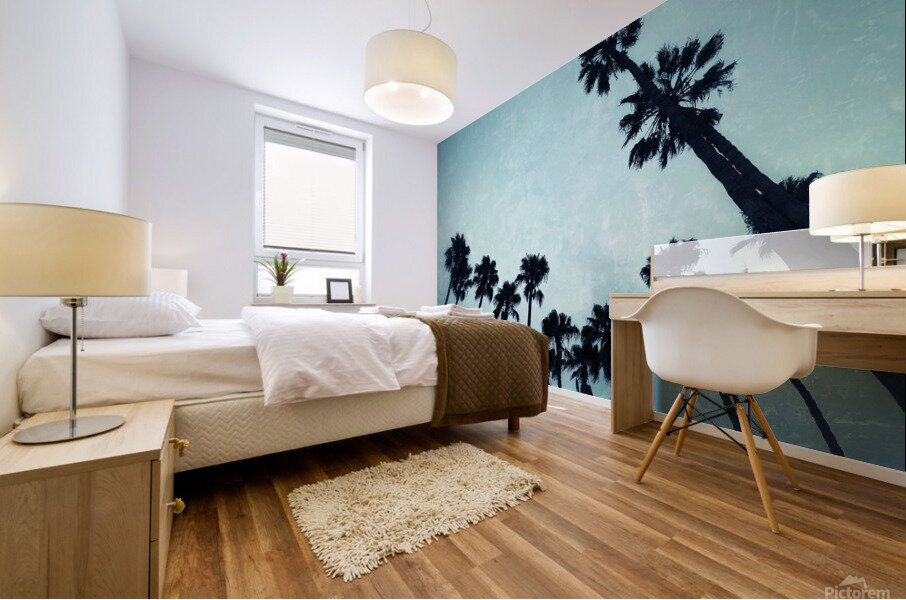 Beach Vibe Blues Mural print