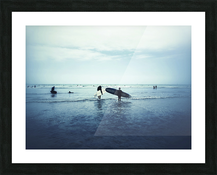 Surf Lesson Picture Frame print