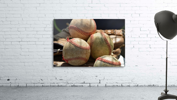 Baseballs and Glove Wall Preview