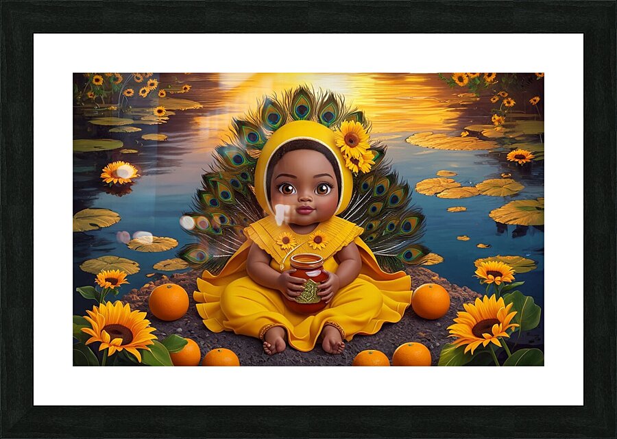River goddess Picture Frame print