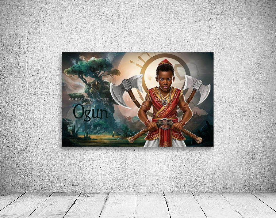 young Orisha father Ogun Wall Preview