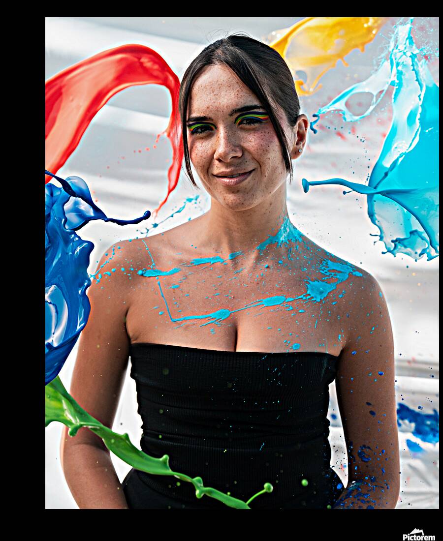 Rainbow Paint Splash Reproduction