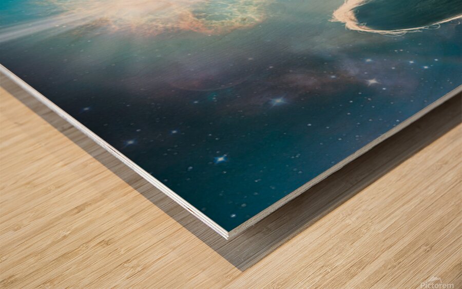 Supernova Wood print