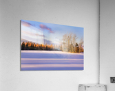Sunset in snow Acrylic Print