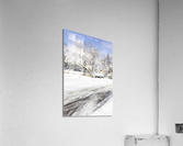 Chemin enneige Acrylic Print