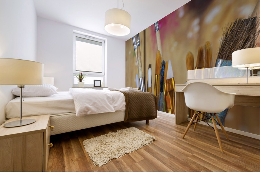 Pinceaux Mural print