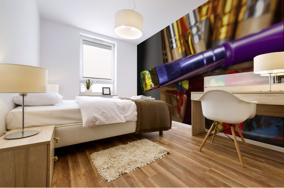 LE pinceau Mural print