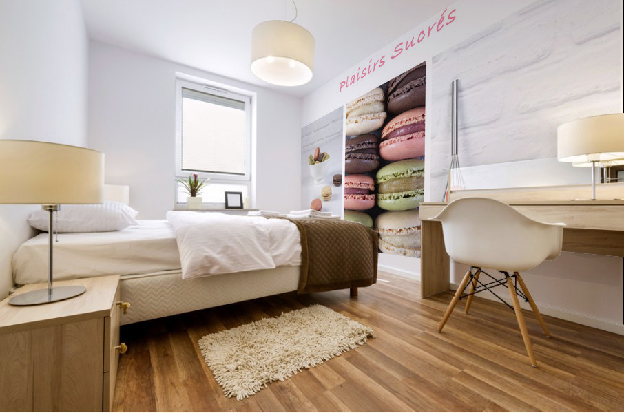Triptyque Macarons Mural print