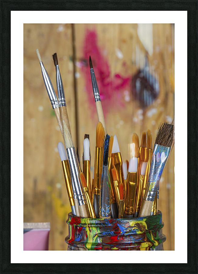 Pinceaux Picture Frame print