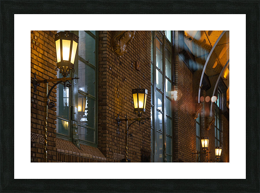 Lanternes Picture Frame print