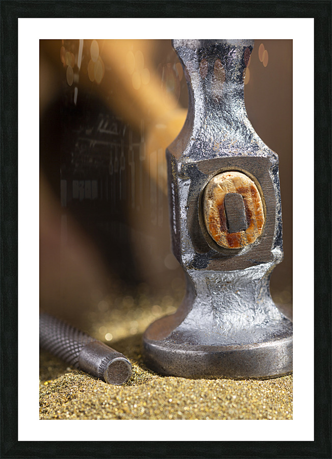 Marteau closeup Picture Frame print