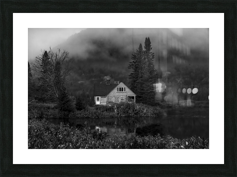 Le Chalet NB Picture Frame print