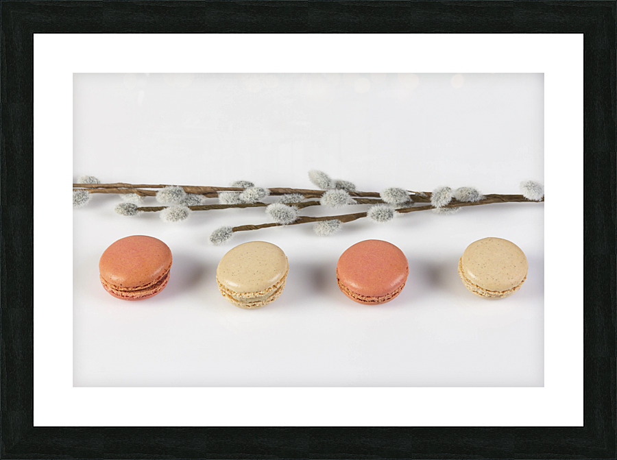 4 Macarons Picture Frame print