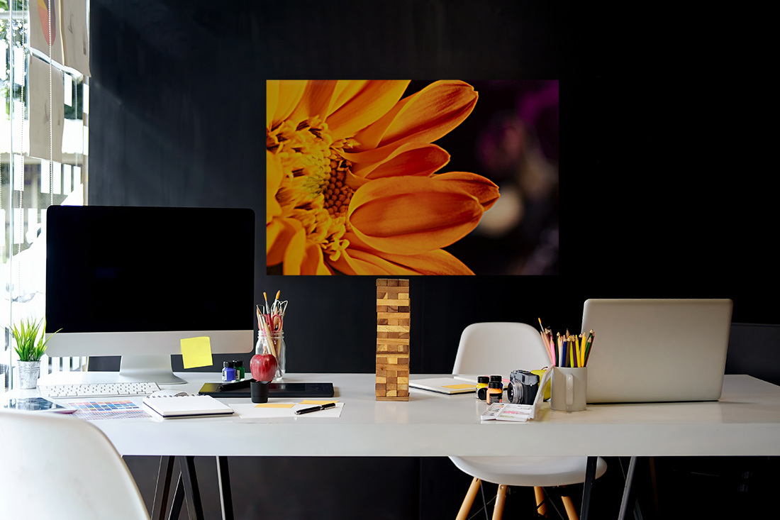fleur orange Reproduction