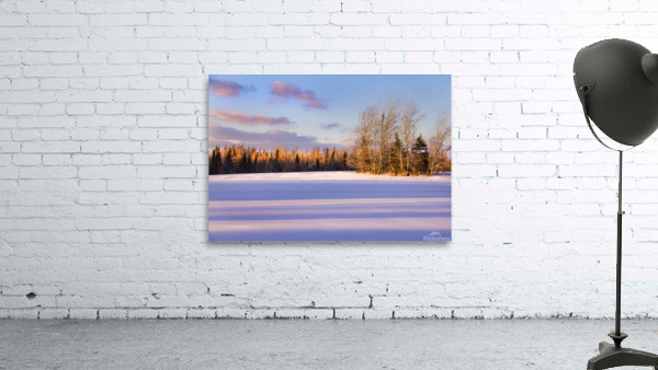 Sunset in snow Wall Preview
