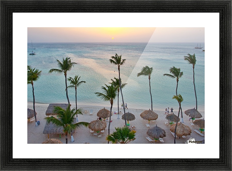 Caribbean Sunset Picture Frame print