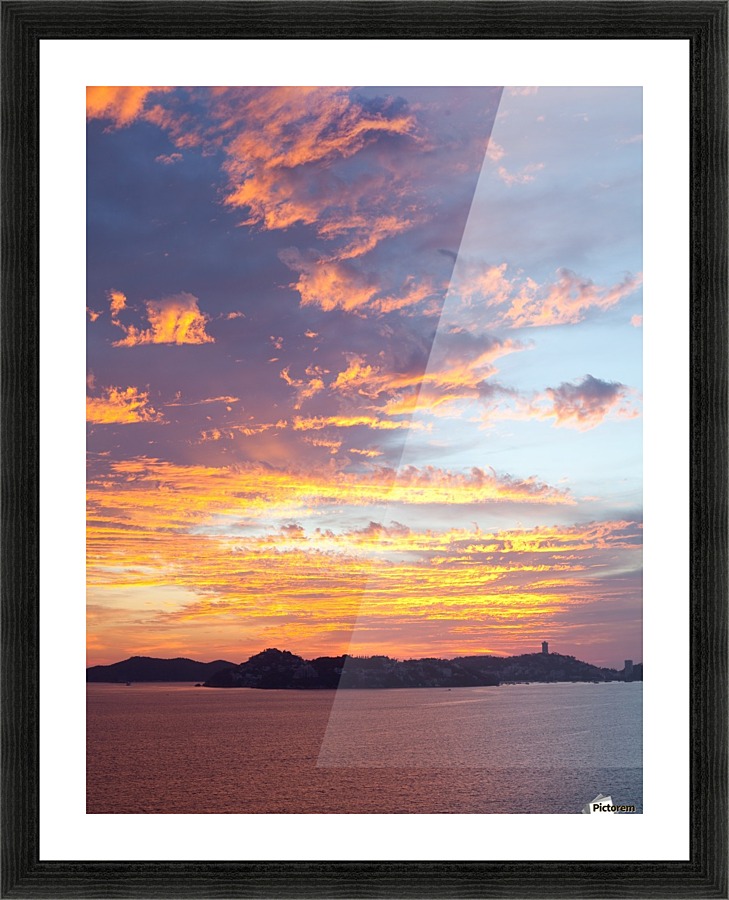 Acapulco Sunset III Picture Frame print