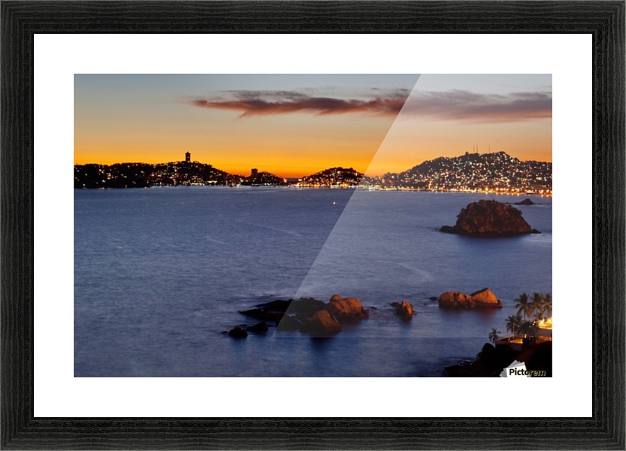 Acapulco Sunset Picture Frame print