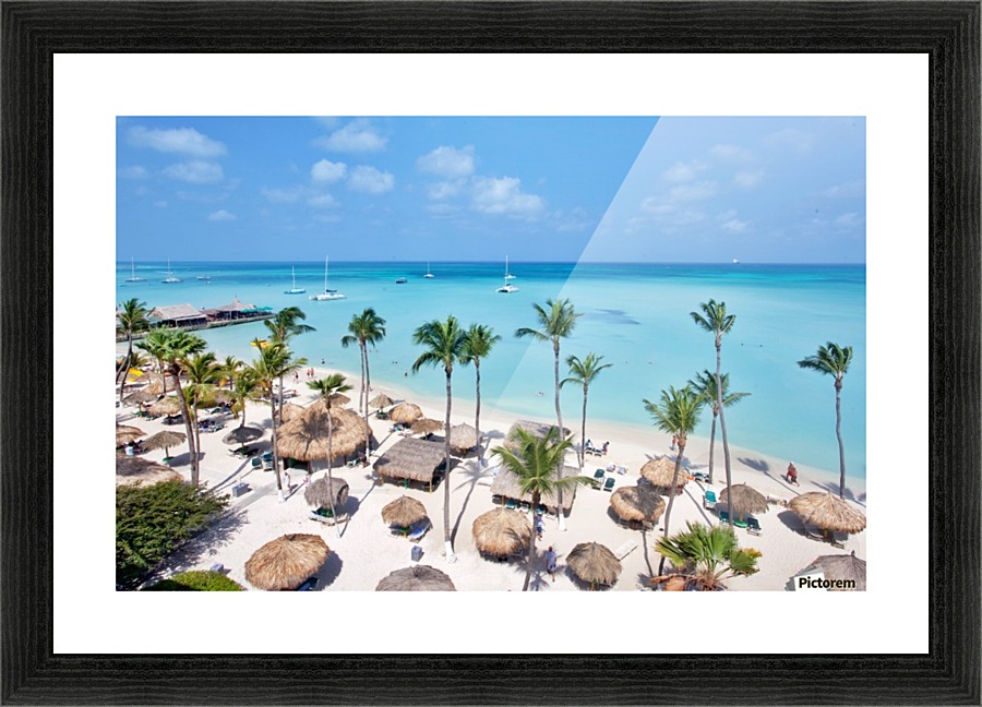 Caribbean View Picture Frame print
