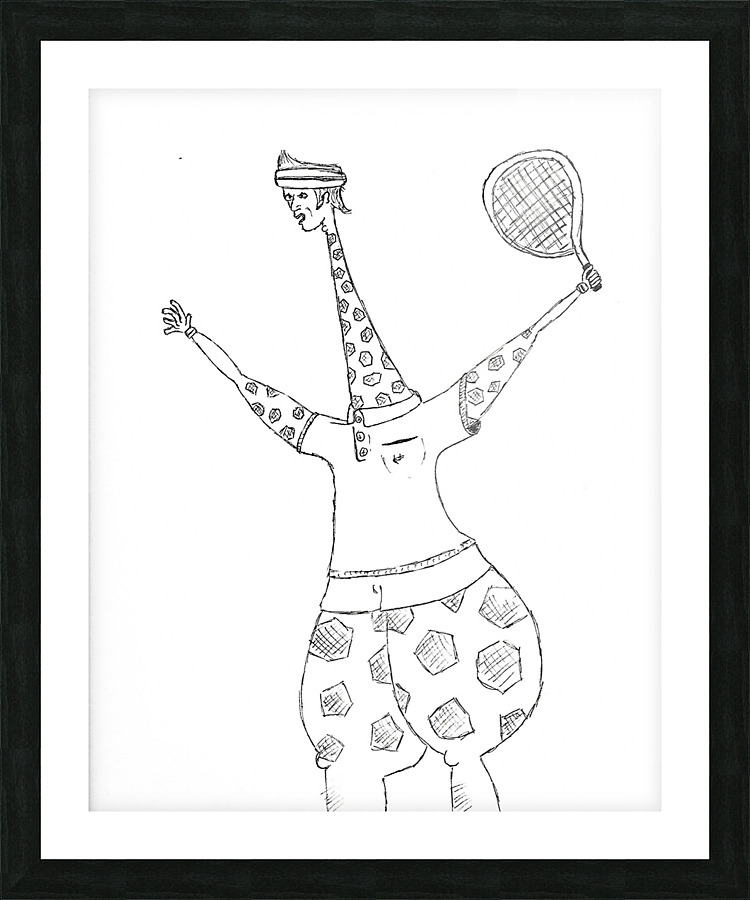 Yeahiplaytennis Picture Frame print