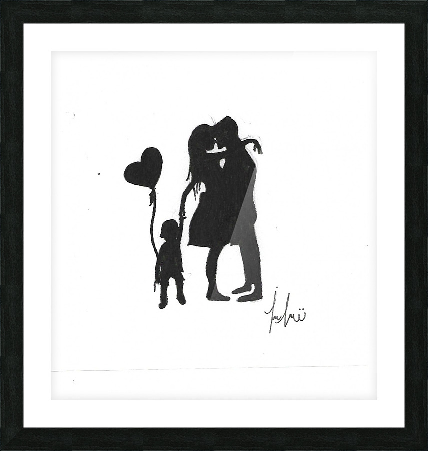lovewithakidSillouette Picture Frame print