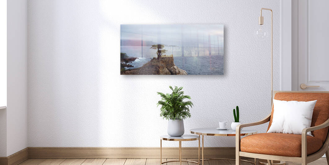 The Strong Single Ocean Tree at Pebble Beach by Le Monde Wall Art