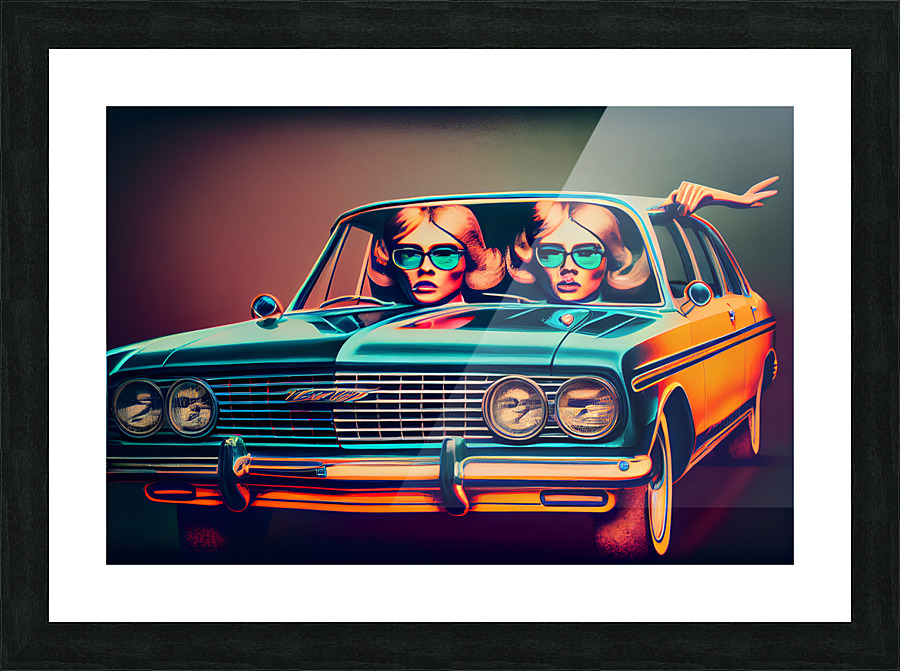 Racing Colors Picture Frame print